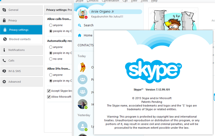 can you delete skype message history