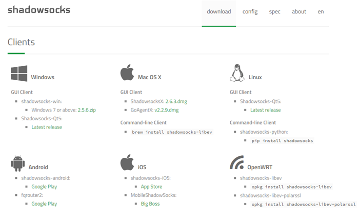 shadowsocks client