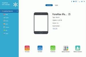 download the new version for ios FonePaw iOS Transfer 6.0.0