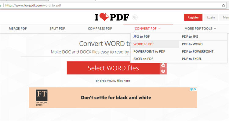 word to pdf converter i love pdf