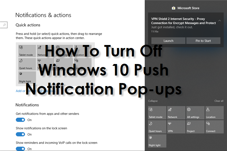 how to disable skype for business popup notifications