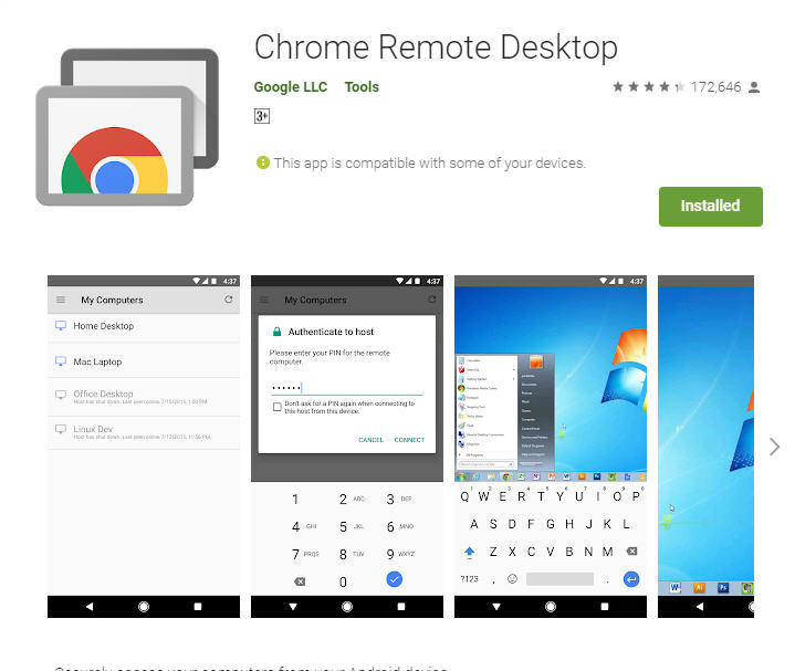 download chrome remote desktop