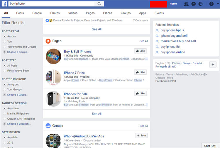 Buy and Sell iPhone on Facebook