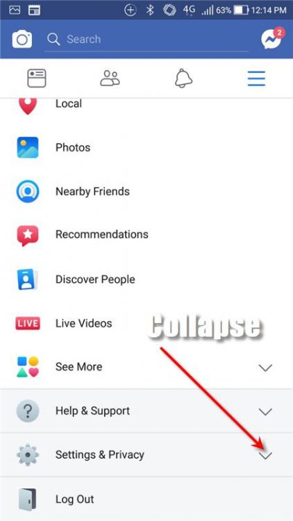 Stop Facebook App Autoplay Video On Android - Step 2